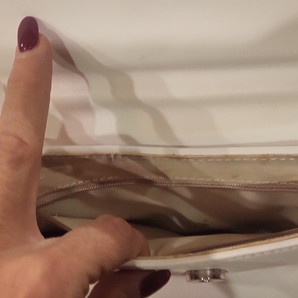 Vintage cream shoulder strap mini Camille bag style Okpta bag - Picture 9 of 16